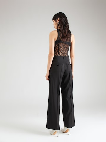 Wide leg Pantaloni con piega frontale 'VISIVO' di Weekend Max Mara in nero