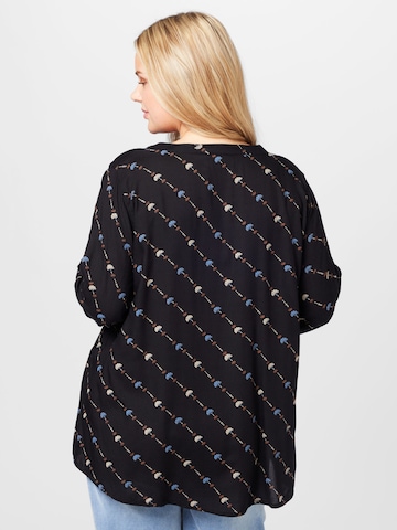 Chemisier 'Lenna Tilly' KAFFE CURVE en noir