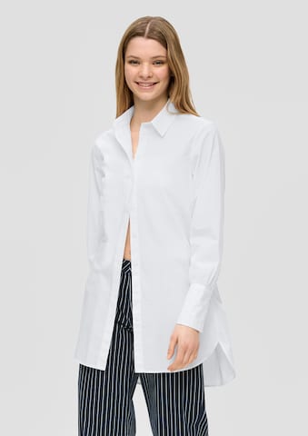 QS Blouse in White: front