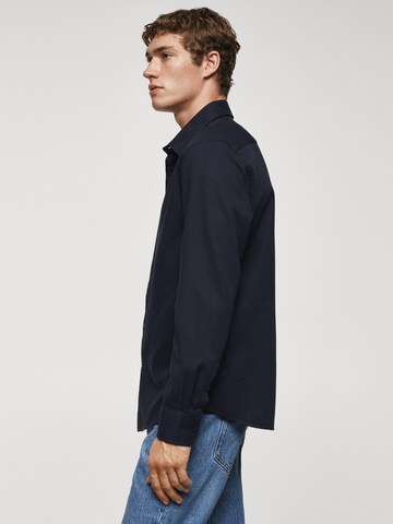 MANGO MAN Regular fit Button Up Shirt 'Arthur' in Blue