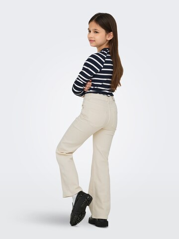 ONLY GIRLS Bootcut Džíny 'KOGJuicy' – béžová