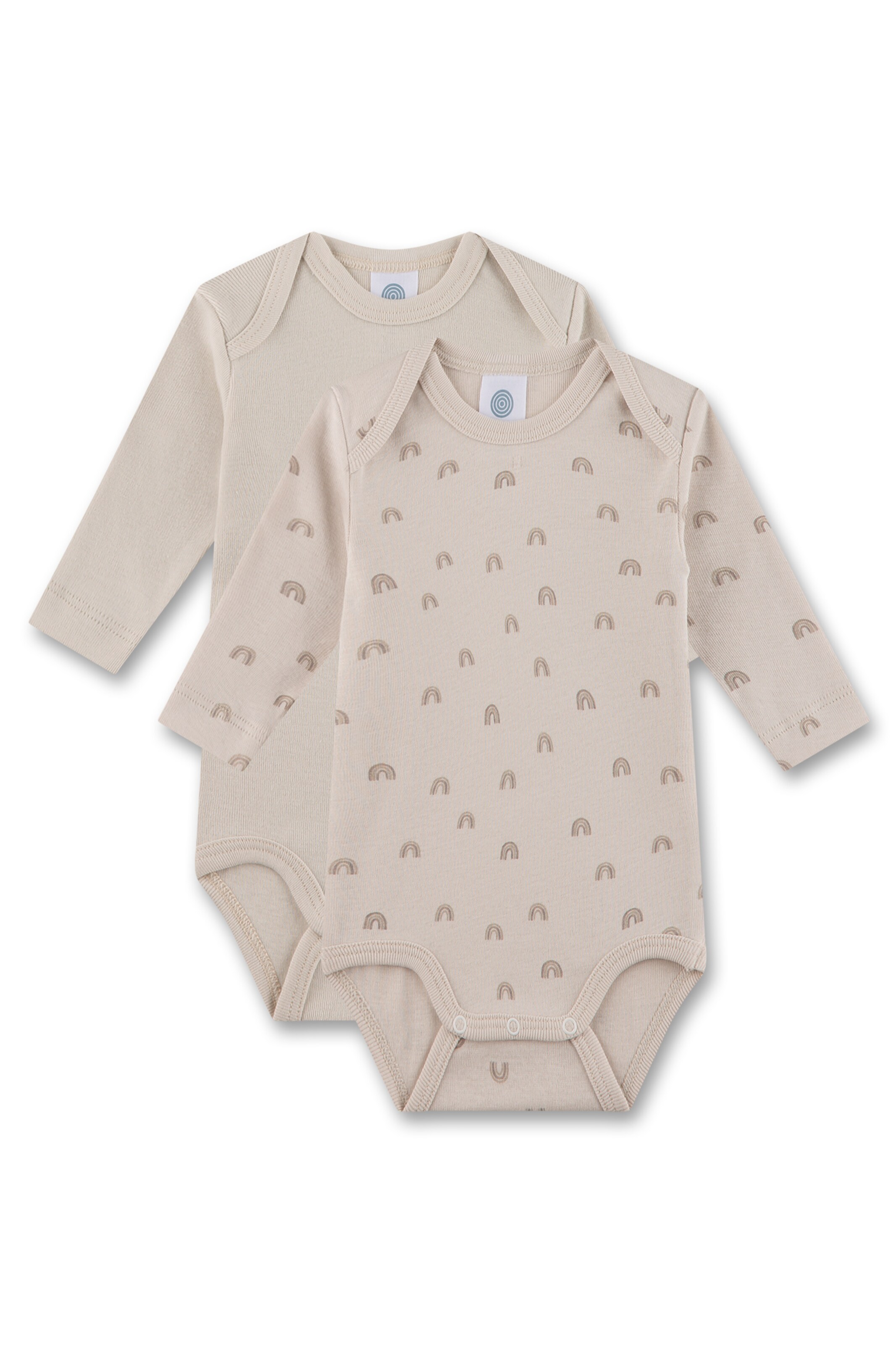 Tutina / body per bambino di Sanetta in beige: frontale