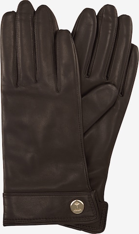 JOOP! Full Finger Gloves in Brown: front