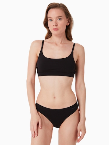 Organication Bustier BH in Schwarz: Vorderseite