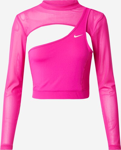 NIKE Camisa funcionais em rosa néon / branco, Vista do produto