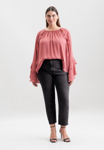 SEIDENSTICKER Blouse 'Schwarze Rose' in Roze