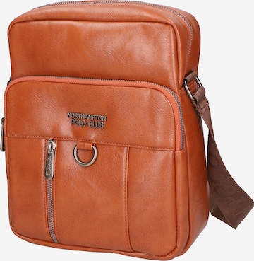 Northampton Polo Club Schultertasche in Braun: Vorderseite