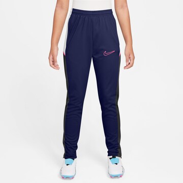 NIKE Slim fit Workout Pants 'Academy' in Blue: front