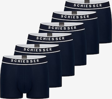 SCHIESSER Boxershorts '95/5 Organic Cotton' in Blauw: voorkant