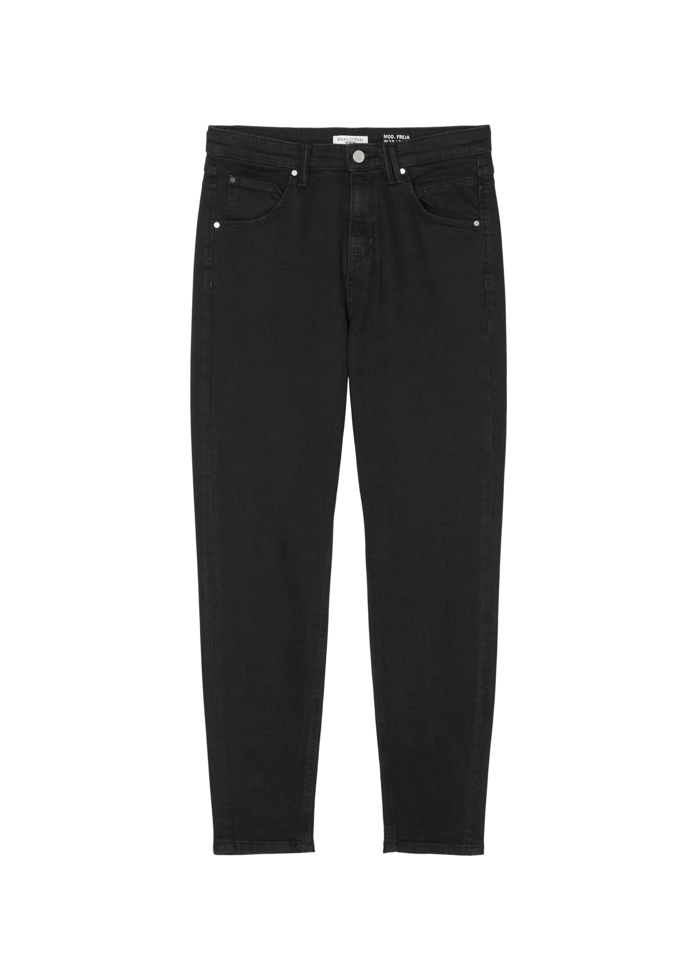 Marc O'Polo DENIM Tapered Jeans 'Freja' in Schwarz: Vorderseite