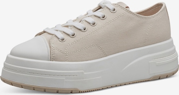 TAMARIS Sneaker low i beige: forside