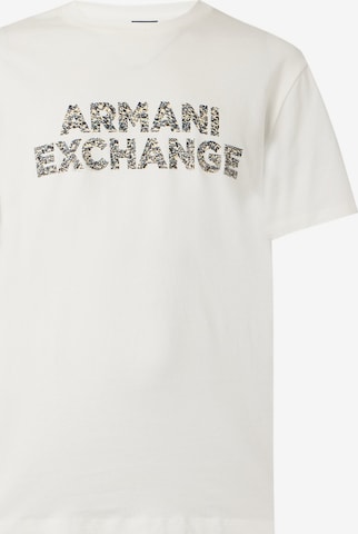 balta ARMANI EXCHANGE Marškinėliai: priekis