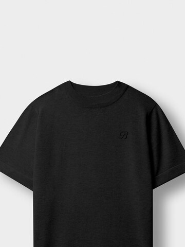 Burocs Shirt 'Slim Fine Knit' in Schwarz