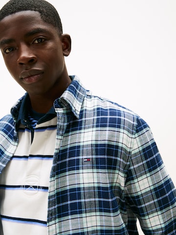 Tommy Jeans Regular Fit Hemd in Blau