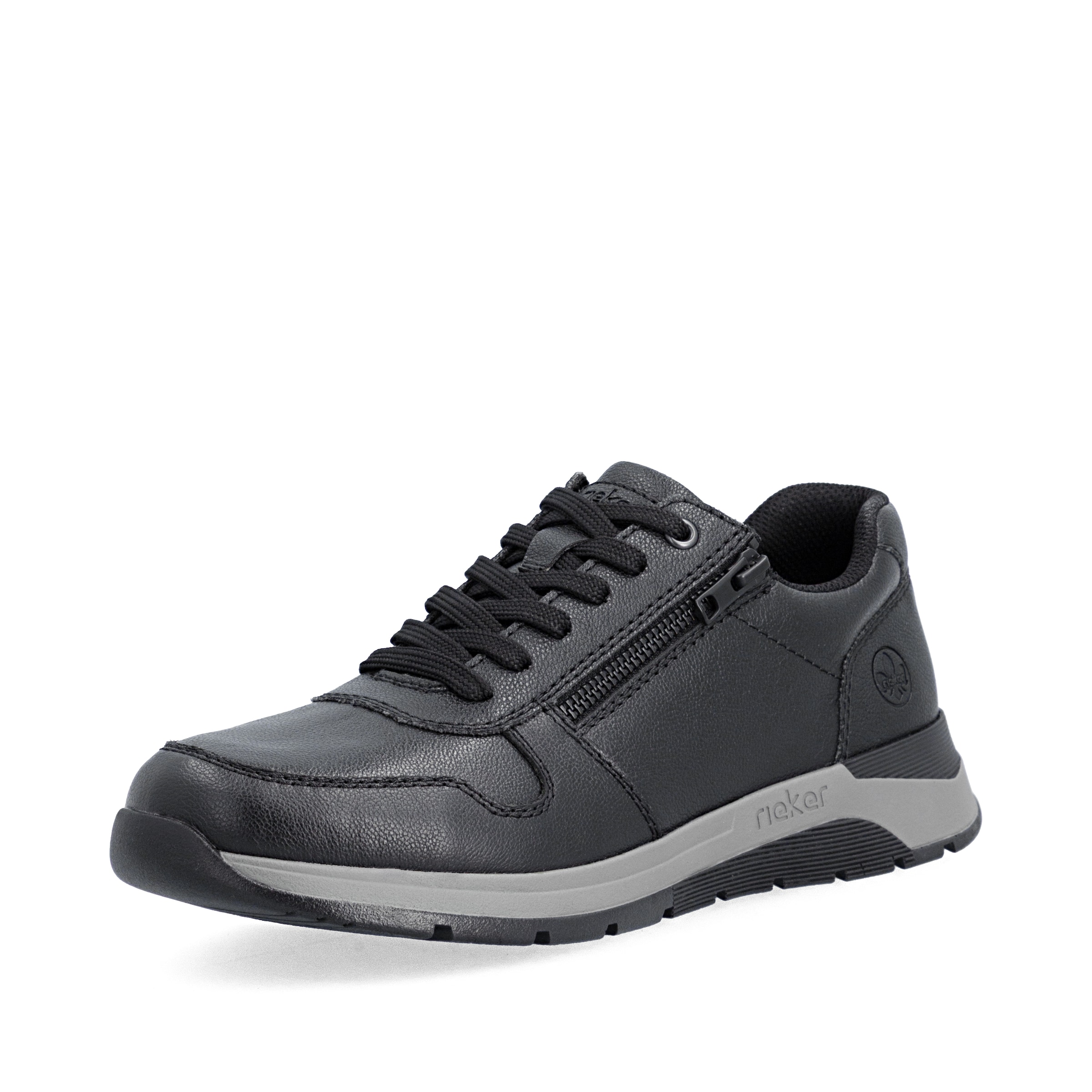 Rieker Lace-Up Shoes in Black: front