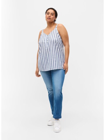 Zizzi Top 'Meliza' in Blauw