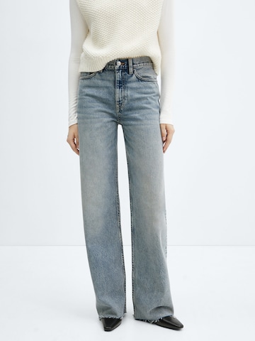 MANGO Wide leg Jeans 'Denver' in Blauw: voorkant