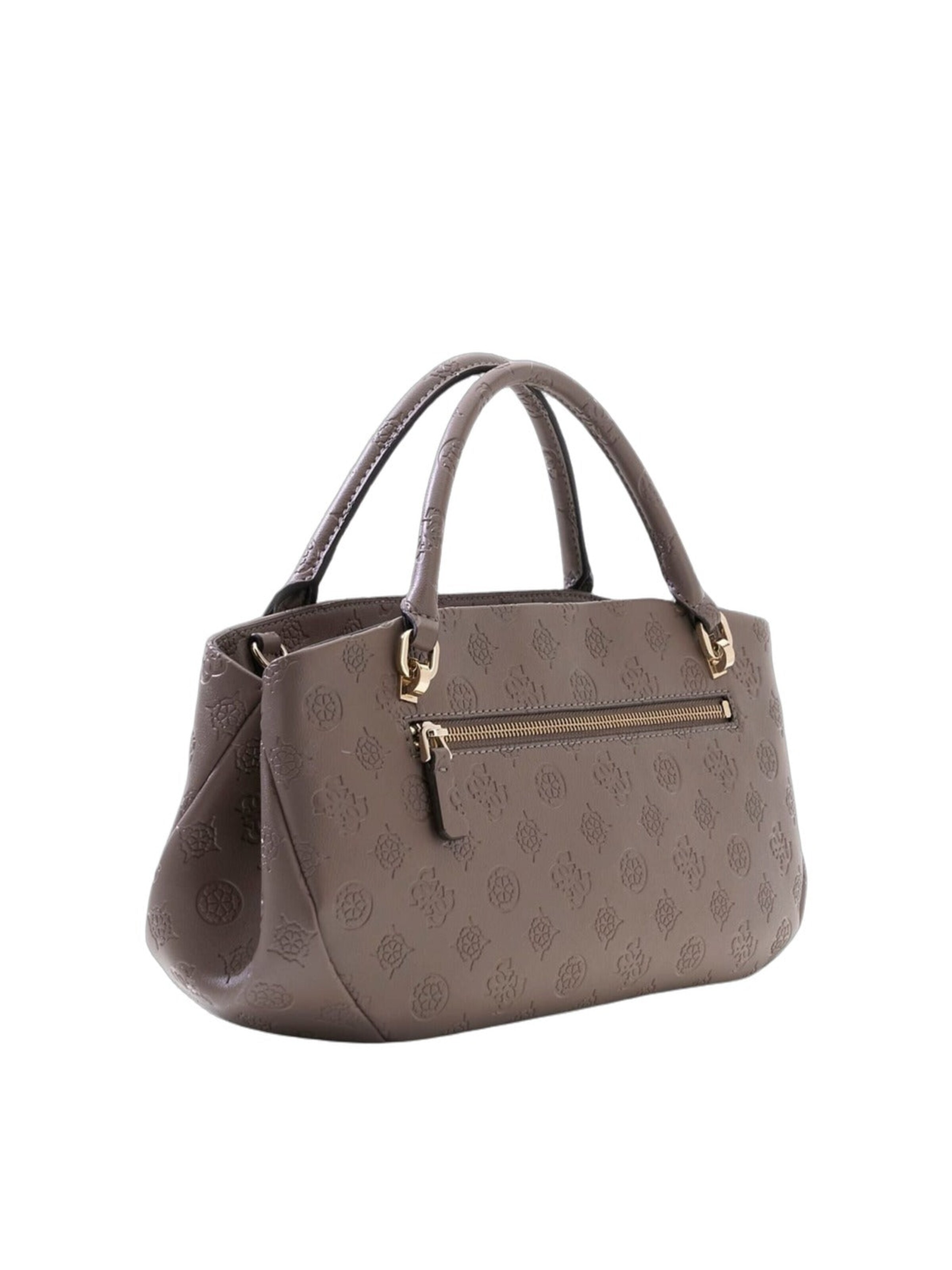 GUESS - Bolso de mano 'Guess Sac à Main Carmella 3 Compartiments Taupe Logo' en marrón