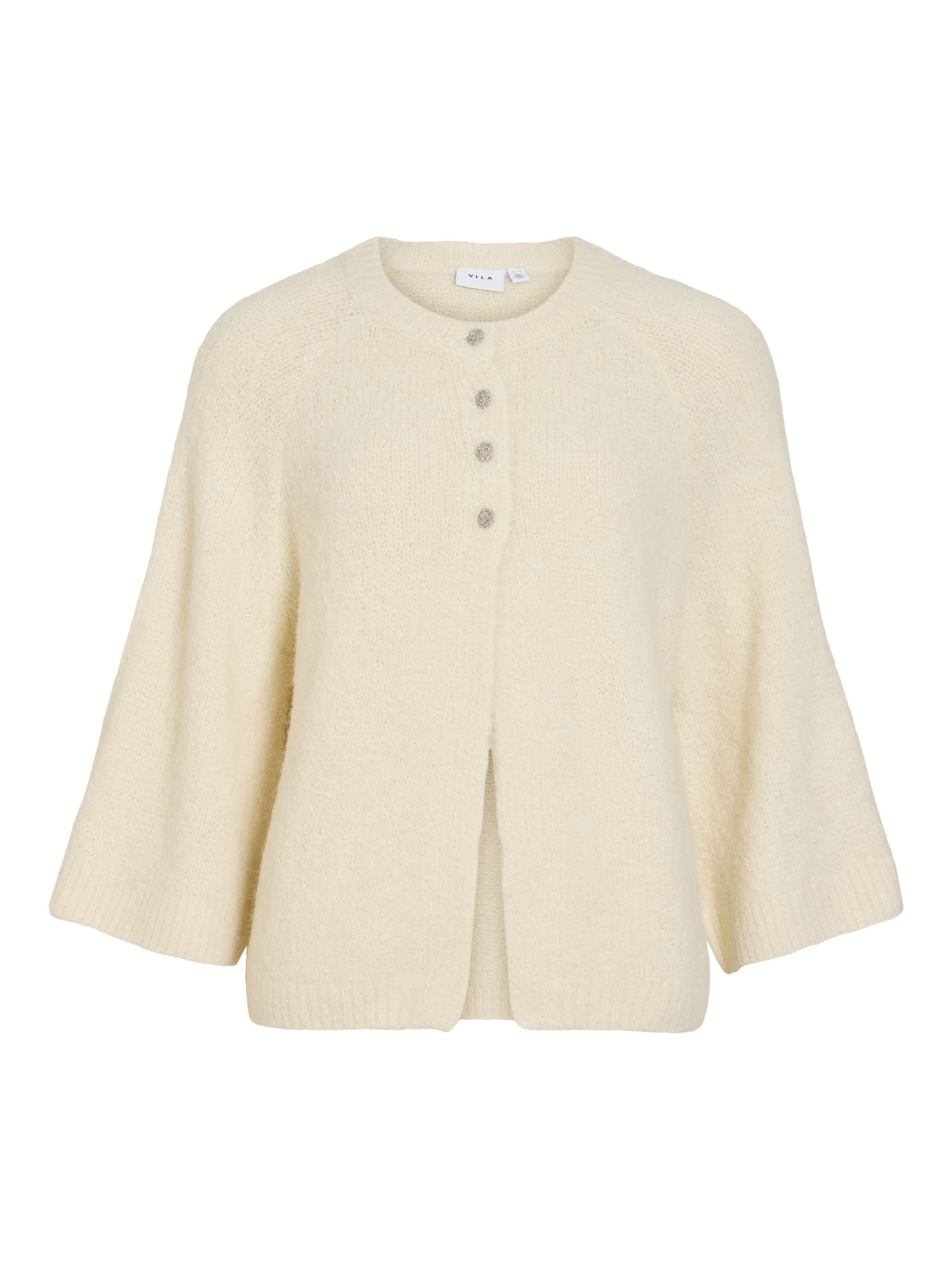 VILA Cardigan 'VIBows' i beige: forside