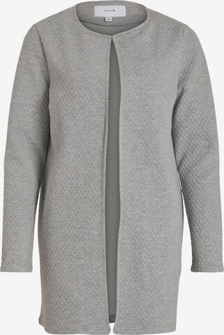 VILA Knit Cardigan in Grey: front