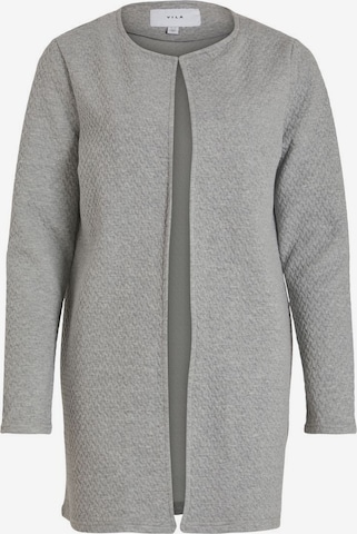 VILA Knit Cardigan in Grey: front