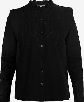 DreiMaster Vintage Blouse 'Incus' in Black: front