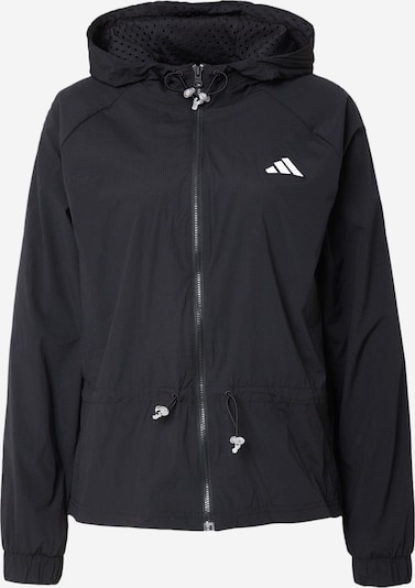 ADIDAS PERFORMANCE Športna jakna 'COVER-UP PRO' | črna / bela barva, Prikaz izdelka