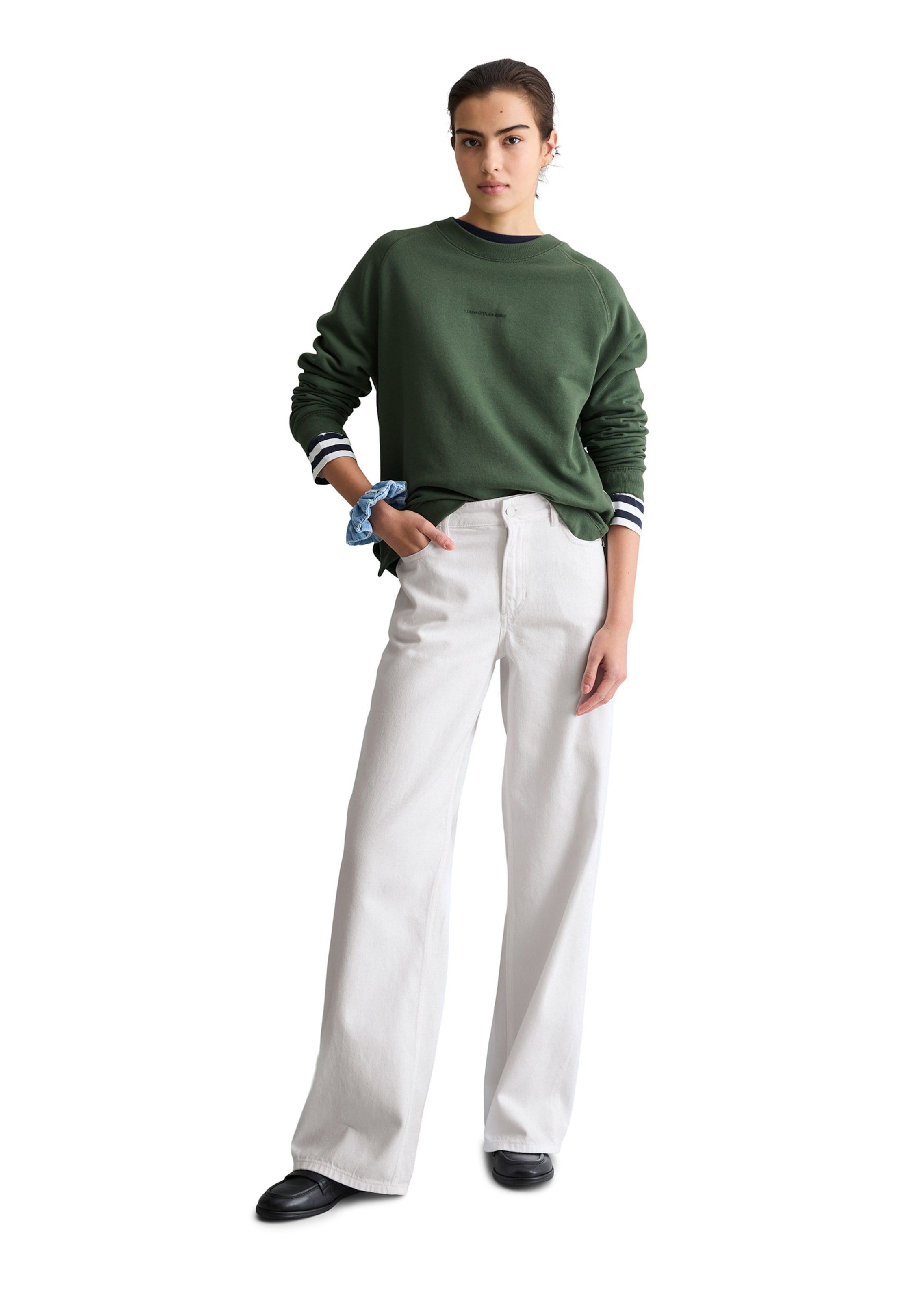 Marc O'Polo DENIM Pullover in Grün