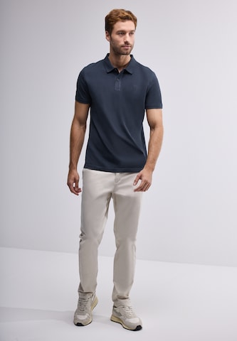 Street One MEN Piquée-Poloshirt in Blau