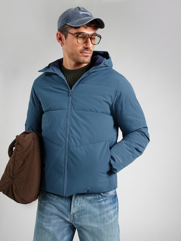 JACK & JONES Зимно яке 'JJGLOBAL' в синьо: отпред