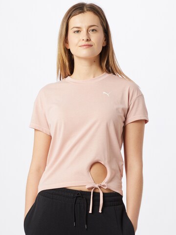PUMA Функциональная футболка 'WINTER PEARL' в Ярко-розовый: спереди