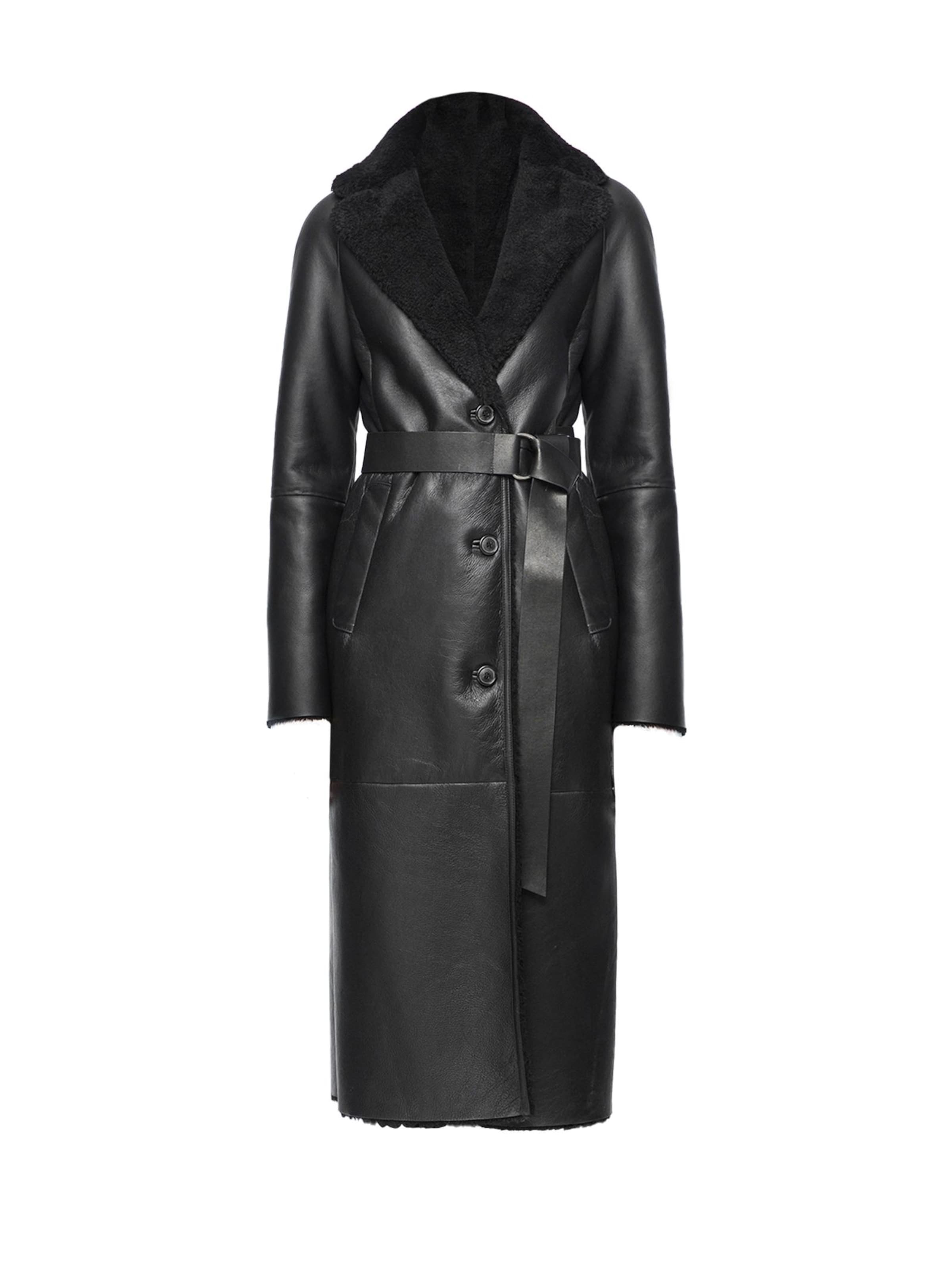 VESPUCCI BY VSP Wintermantel 'Hailey' in Schwarz: Vorderseite