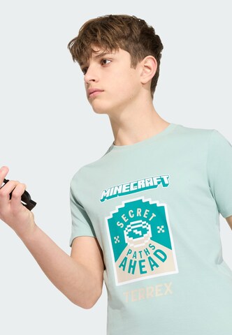 ADIDAS TERREX Funktionsshirt 'Minecraft' in Grün