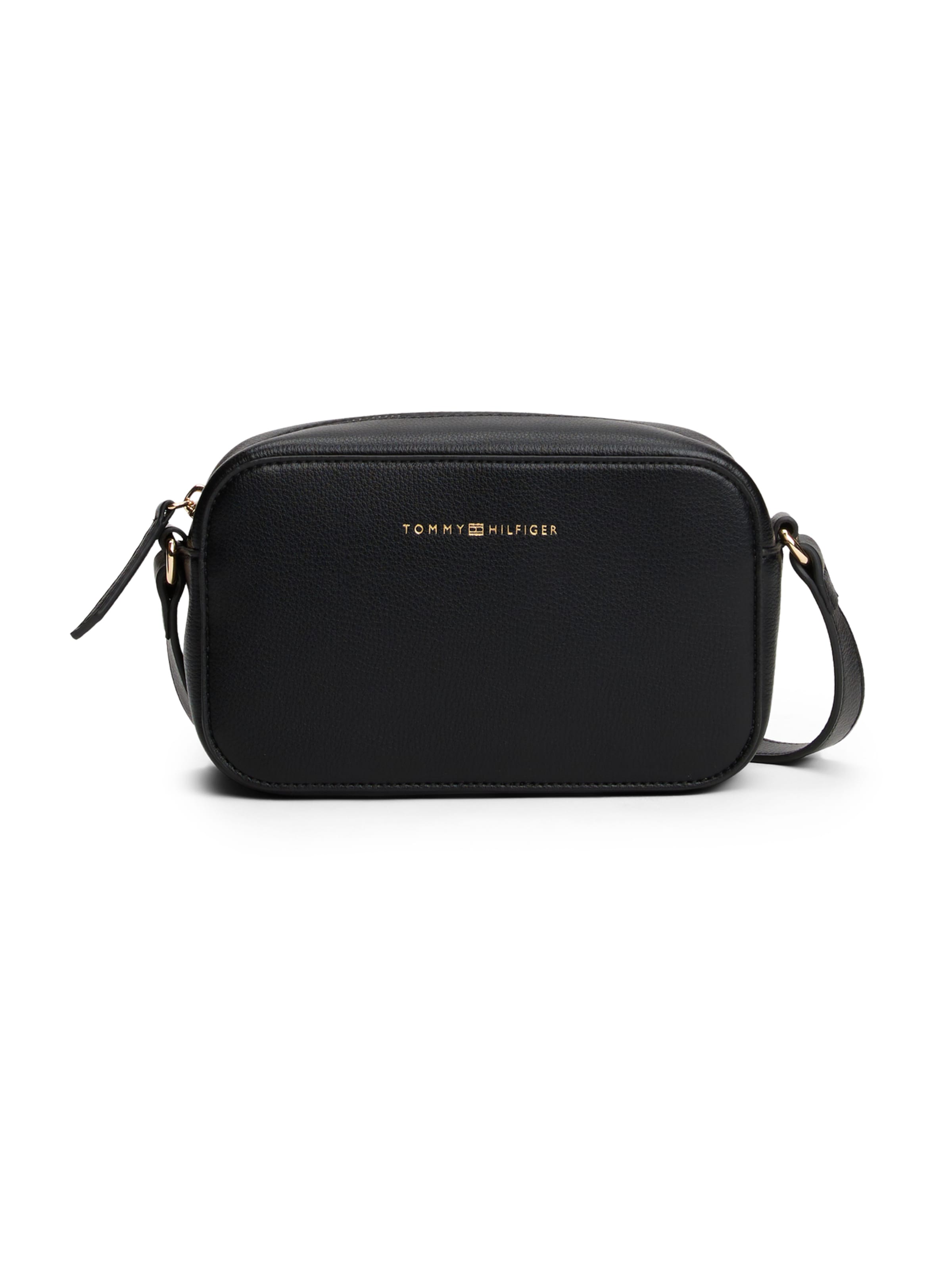 TOMMY HILFIGER Skuldertaske i sort: forside