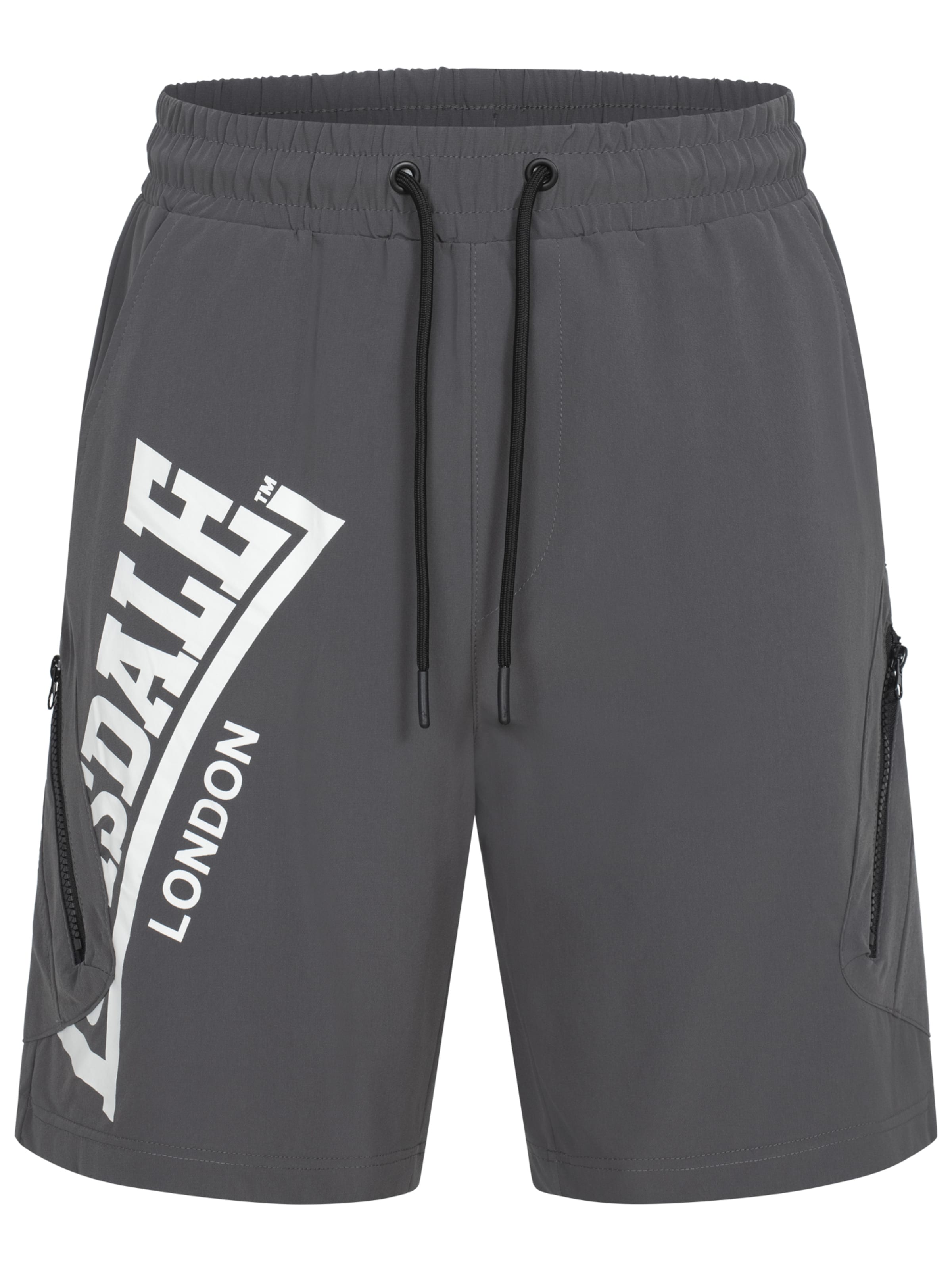 LONSDALE Normální Sportovní kalhoty 'Alresford' – šedá: přední strana