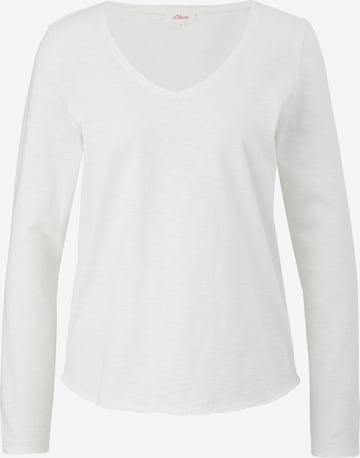 T-shirt s.Oliver en blanc : devant