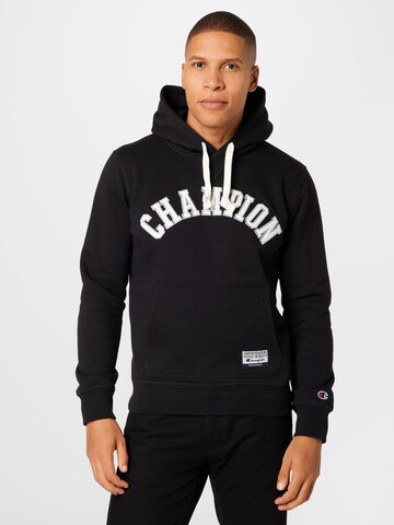 Champion Authentic Athletic Apparel Sweatshirt in Black: front