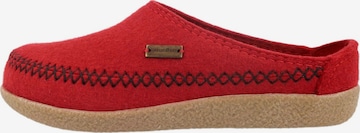 HAFLINGER Hausschuh 'Blizzard Credo' in Rot: Vorderseite
