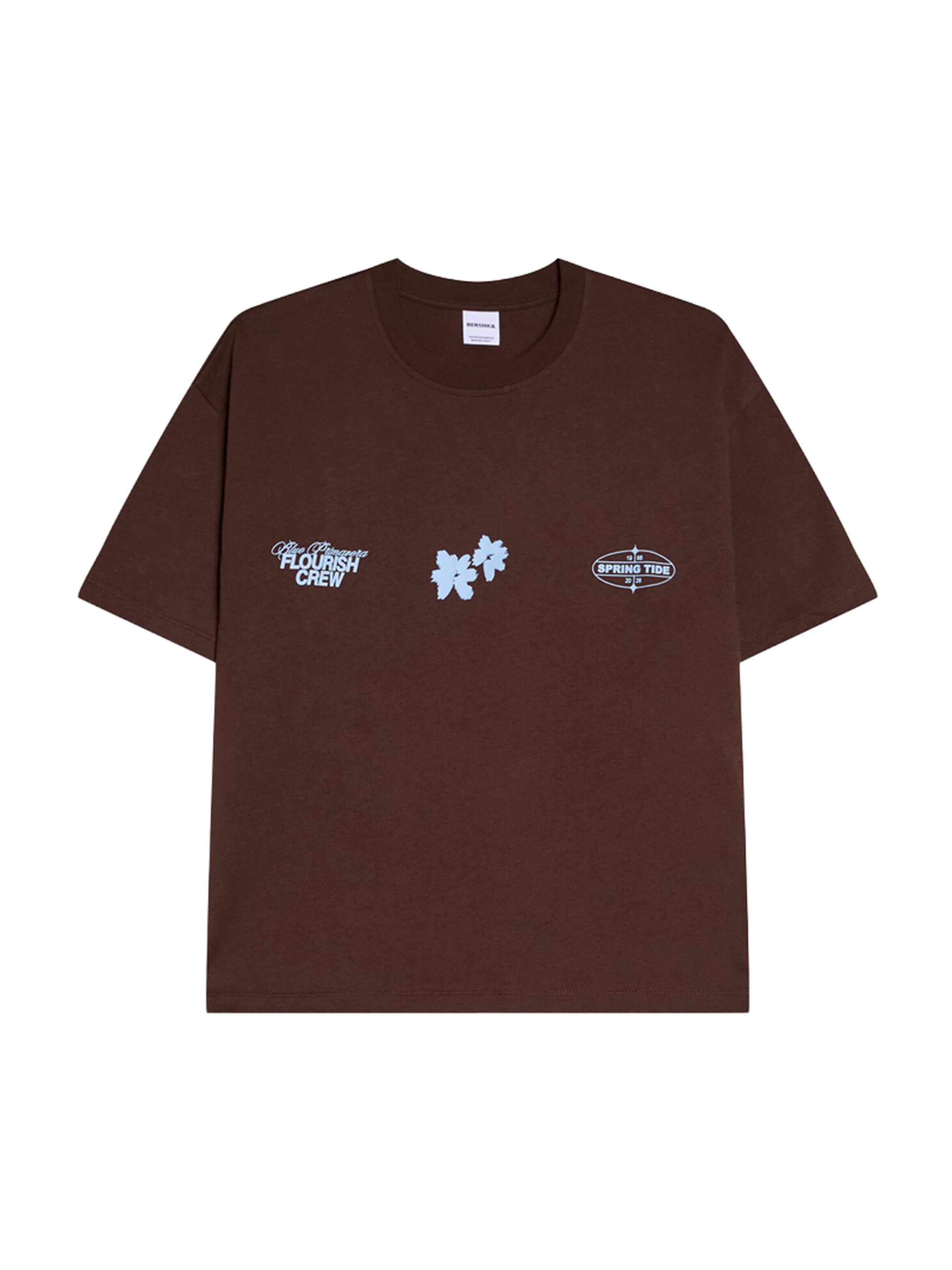 Tricou de la Bershka pe maro: față