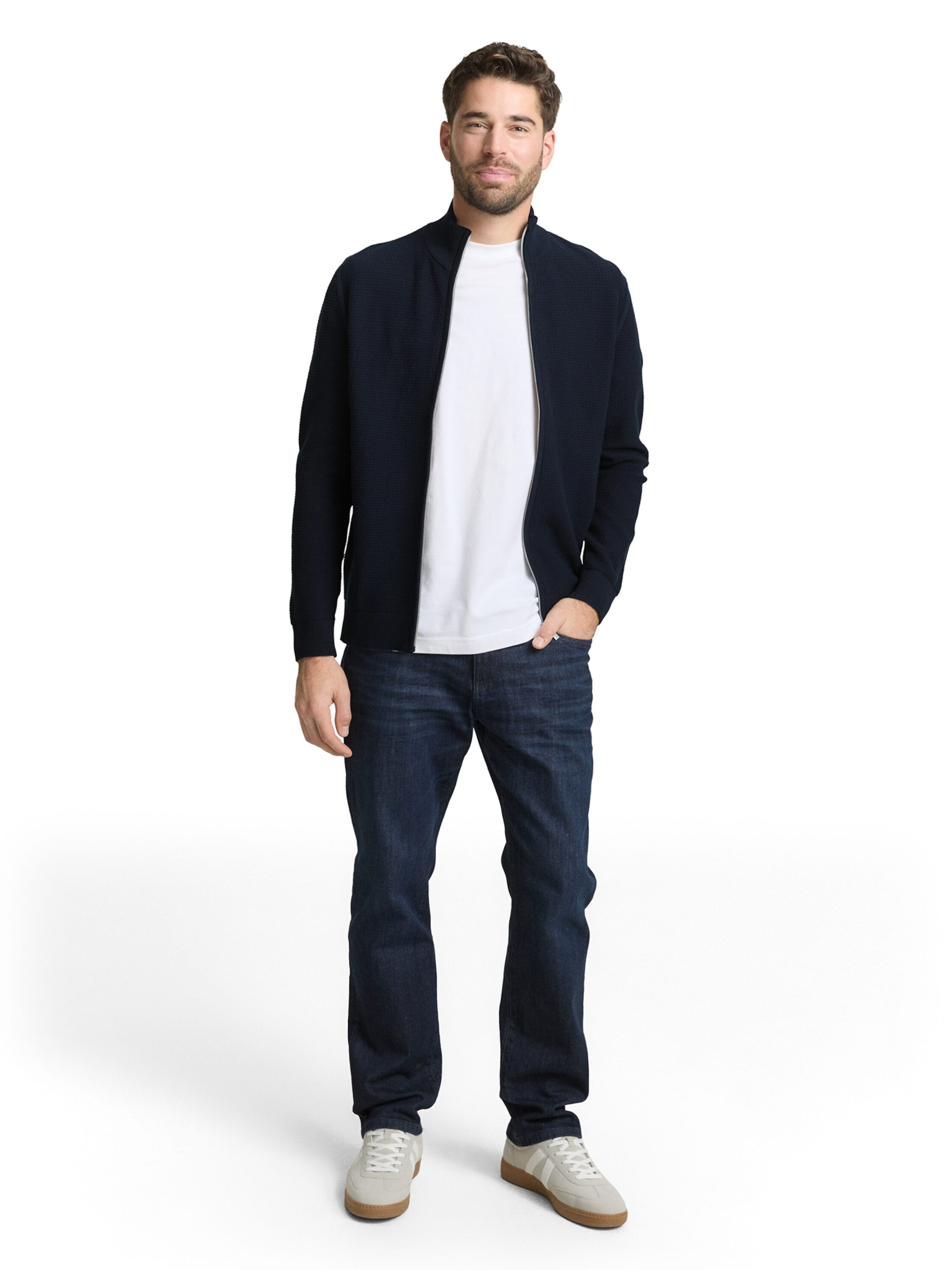 TOM TAILOR Knit Cardigan in Blue