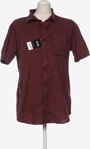 Brixton Button Up Shirt in M in Red: front