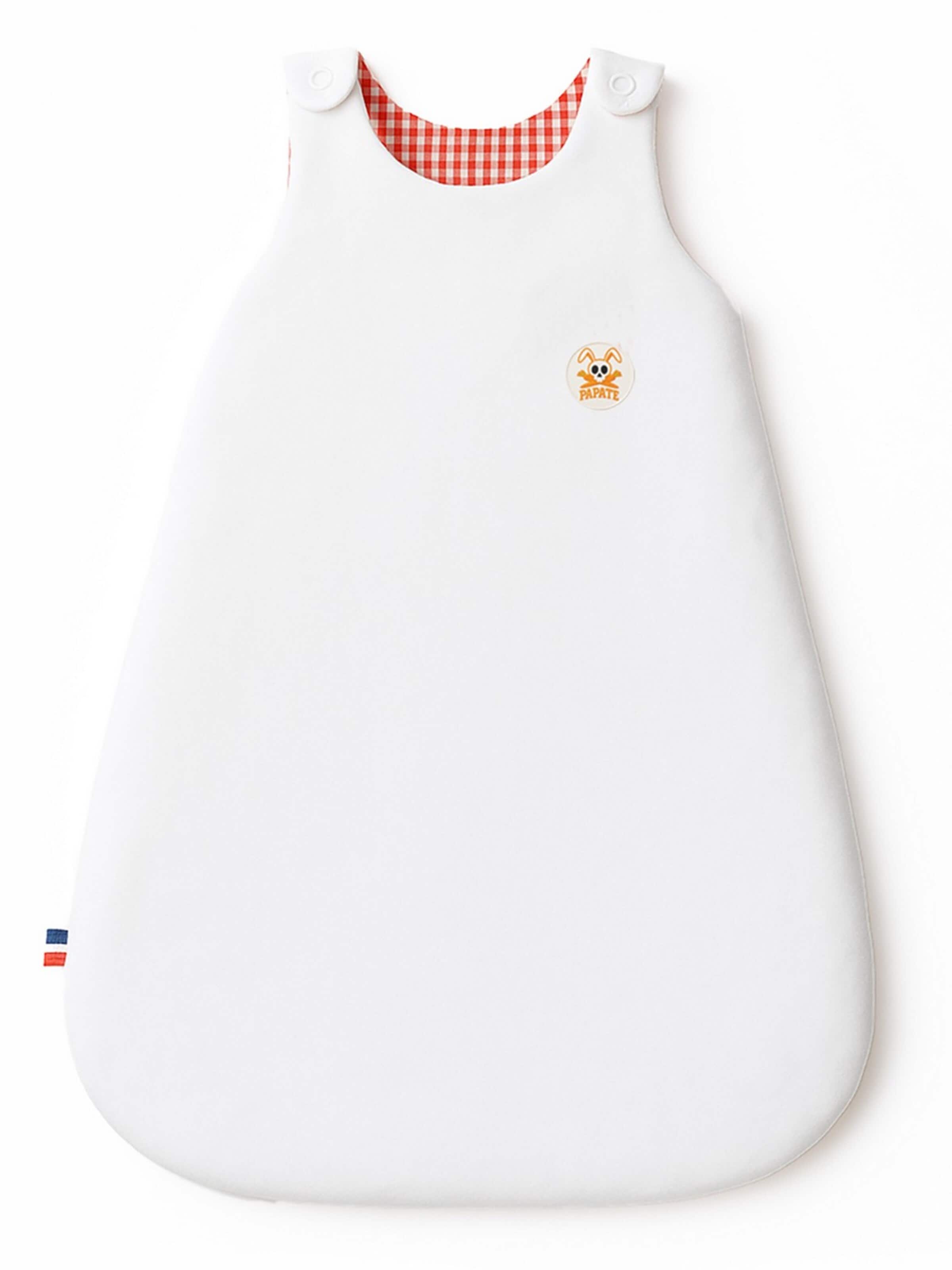 PAPATE - Saco de dormir 'Organic Cotton Mid Season Sleeping Bag' en blanco: frente