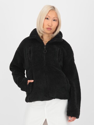 Alife and Kickin Fleece jacket 'Lioba' in Black: front