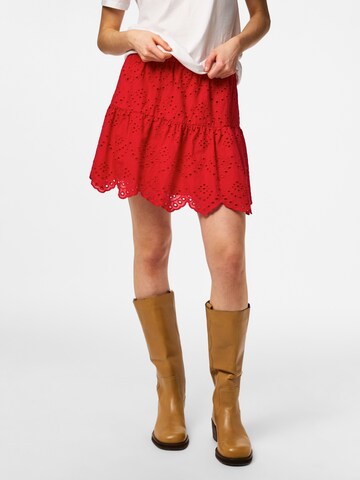 PIECES - Falda 'PCVILDE' en rojo: frente