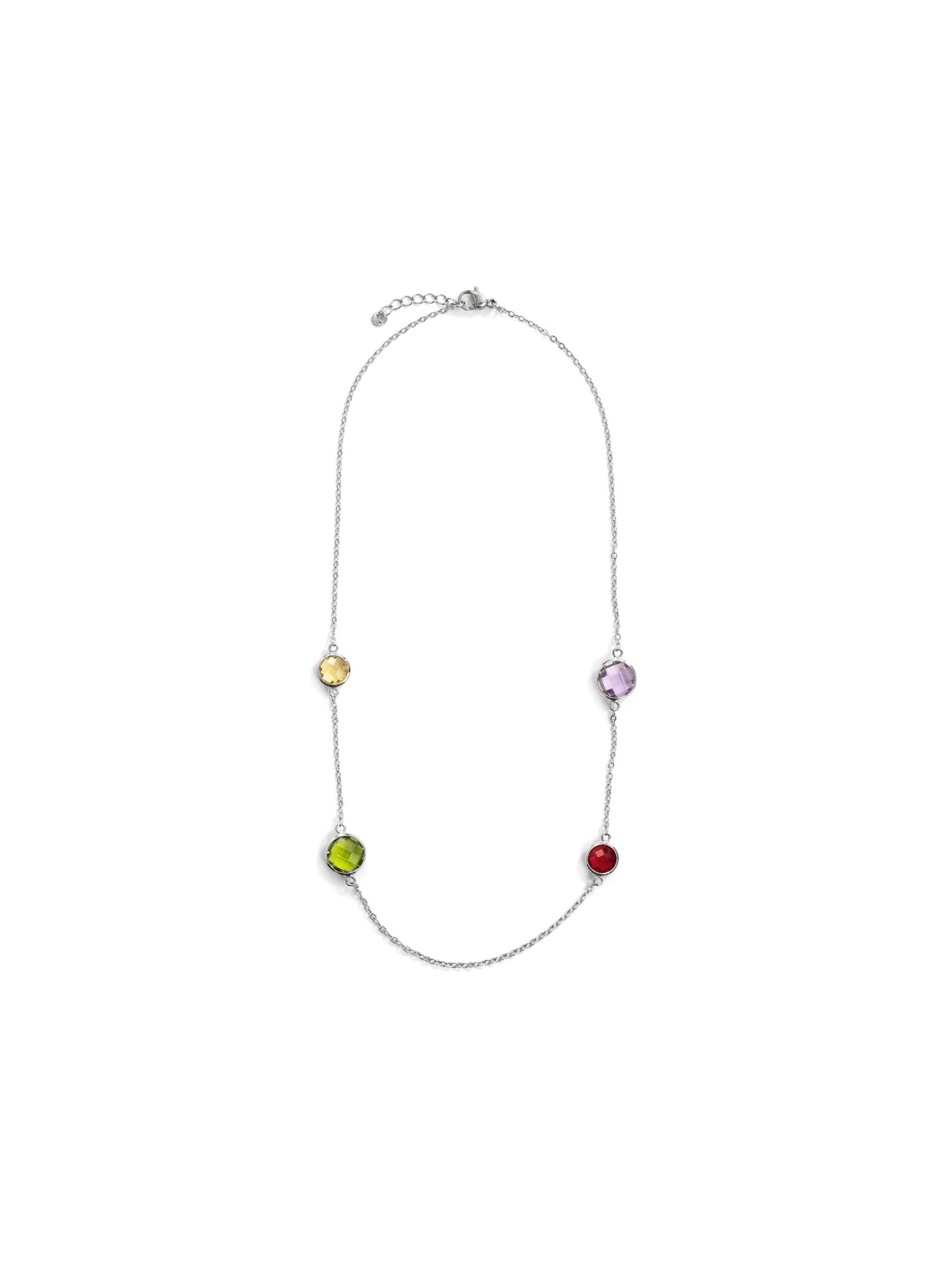 Luxenter Necklace 'Dowka' in Silver: front