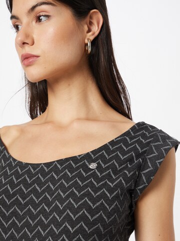 Ragwear Summer Dress 'Tag Zig Zag' in Black