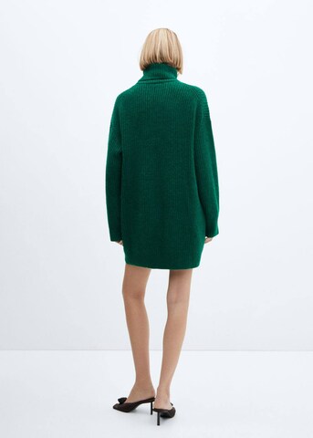 MANGO Knitted dress 'Robert' in Green