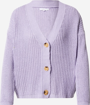 Hailys Knit Cardigan 'Kim' in Purple: front