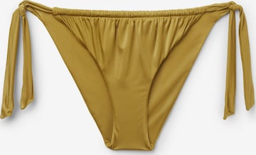 CALZEDONIA Bikini Bottoms 'Shiny Satin' in Green: front