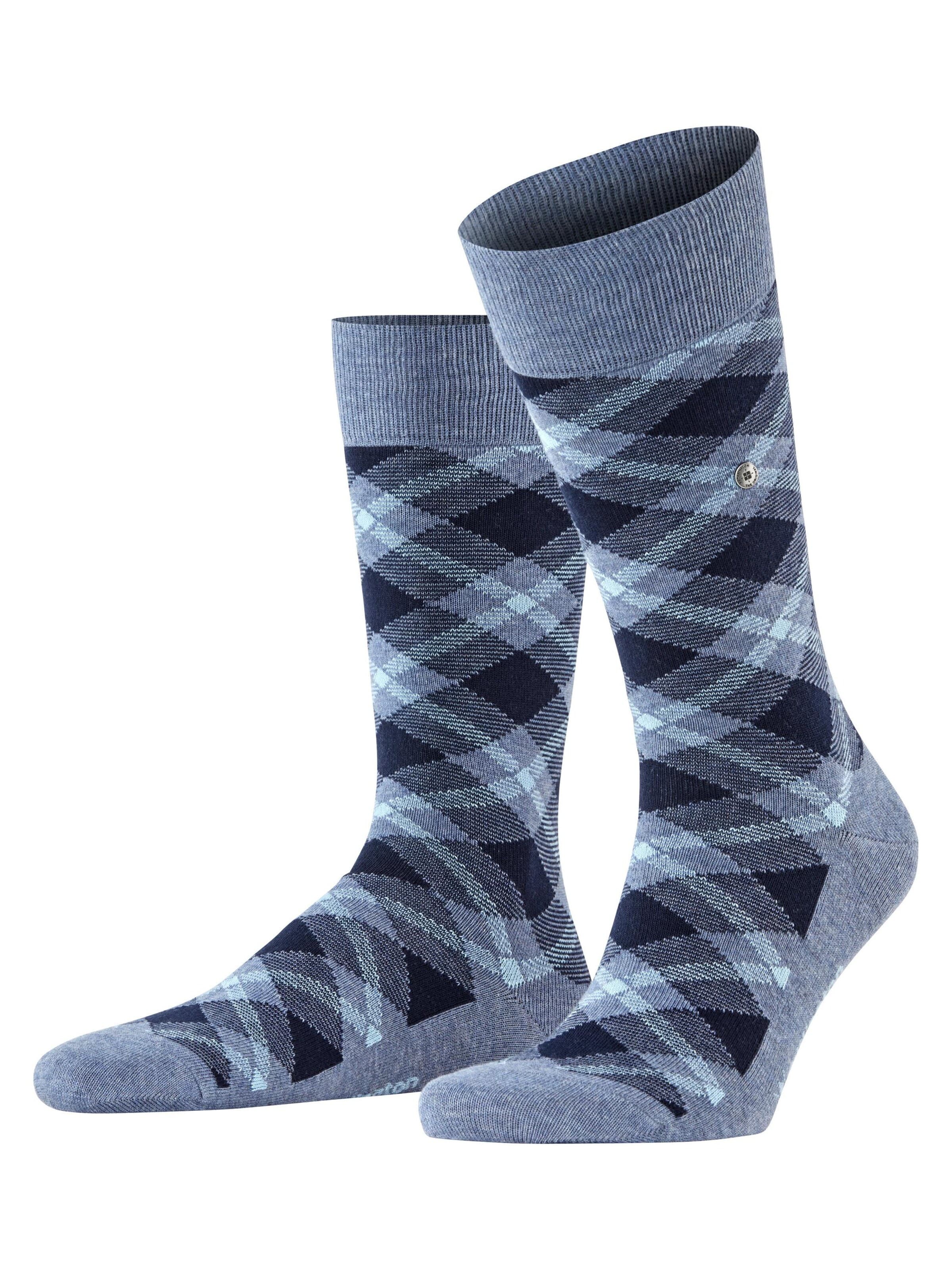 BURLINGTON Socks 'Tartan' in Blue: front